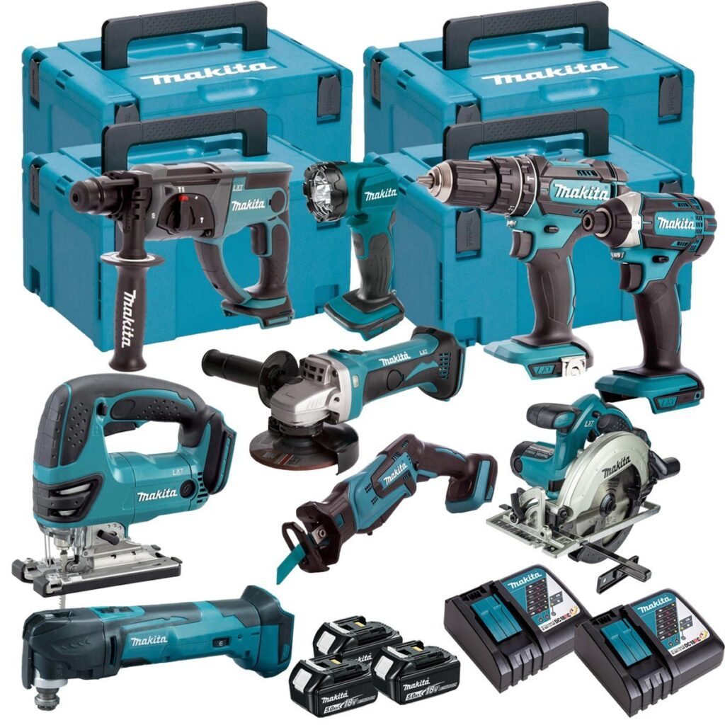 18V 9 Piece Power Tool Kit with 3 x 5.0Ah Battery & Charger T4TKIT-16454