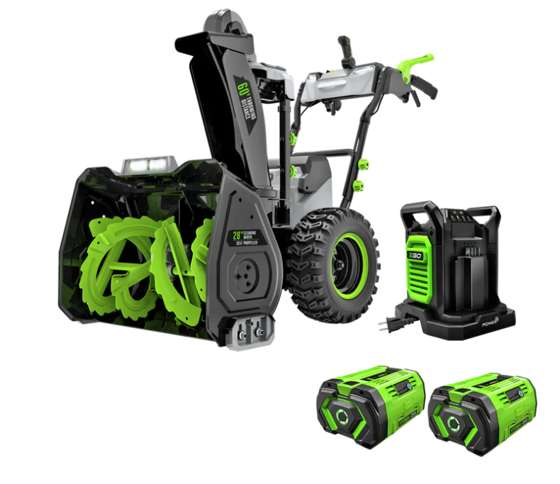 SNT2807 28 in. Self-Propelled 2-Stage Snow Blower with Peak Power and 2 x 12.0 Ah Batteries and Dual Port Charger
