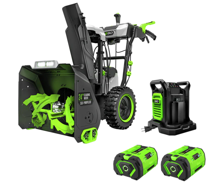 SNT2416 24 in. Self-Propelled 2-Stage XP Snow Blower with Peak Power and 2 x 10.0 Ah Batteries and Dual Port Charger