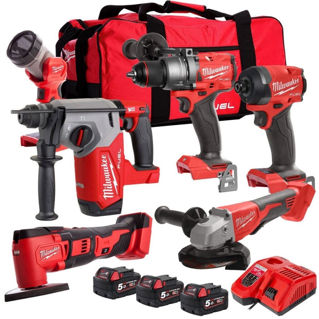 M18FPP6T4-503B 18V 6 Piece Tool Kit with 3 x 5.0Ah Battery & Charger